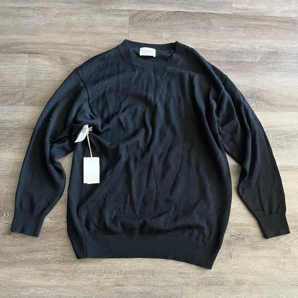 Wilfred Black Sweater- Large-Black- New - Picture 1 of 5